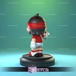 Chibi Mario Shooter Sculptures 3D Printing