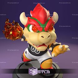 Chibi Soccer Bowser Sculptures 3D Printing