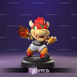 Chibi Soccer Bowser Sculptures 3D Printing