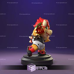 Chibi Soccer Bowser Sculptures 3D Printing