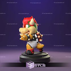 Chibi Soccer Bowser Sculptures 3D Printing