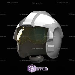 Cosplay STL Files X Wing Pilot Helmet