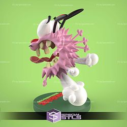 Courage the Cowardly Dog Sculptures 3D Printing