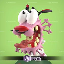 Courage the Cowardly Dog Sculptures 3D Printing