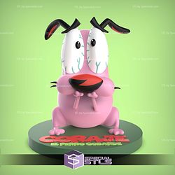 Courage the Cowardly Dog V2 Sculptures 3D Printing