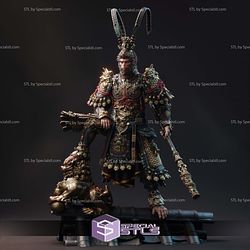 Destined One Black Myth Wukong Sculptures 3D Printing