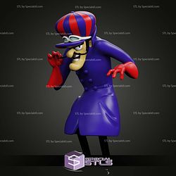 Dick Dastardly Standalone Sculptures 3D Printing