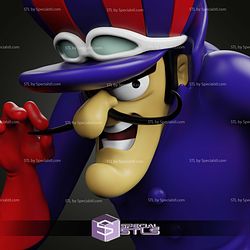 Dick Dastardly Standalone Sculptures 3D Printing