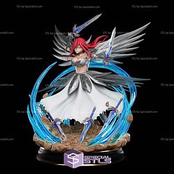 Erza Scarlet Queen Sculptures 3D Printing