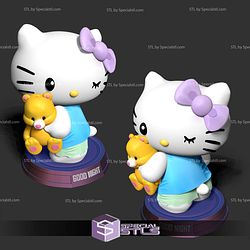 Good Night Hello Kitty Sculptures 3D Printing