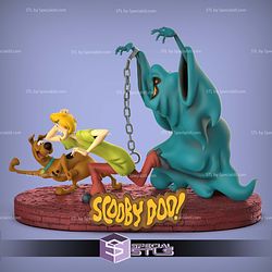 Halloween Scooby Doo and Shaggy Sculptures 3D Printing