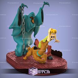 Halloween Scooby Doo and Shaggy Sculptures 3D Printing