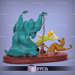 Halloween Scooby Doo and Shaggy Sculptures 3D Printing