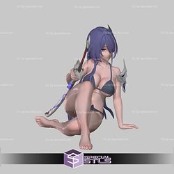 Honkai Star Rail Acheron Bikini Sculptures 3D Printing