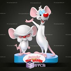 Pinky and the Brain Sculptures 3D Printing