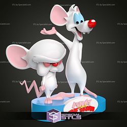 Pinky and the Brain Sculptures 3D Printing