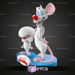 Pinky and the Brain Sculptures 3D Printing