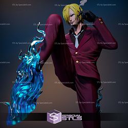 Sanji Vinsmoke New Version Sculptures 3D Printing