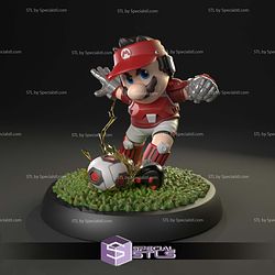 Striker Mario Sculptures 3D Printing