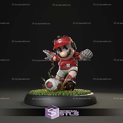 Striker Mario Sculptures 3D Printing