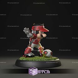 Striker Mario Sculptures 3D Printing