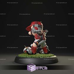 Striker Mario Sculptures 3D Printing