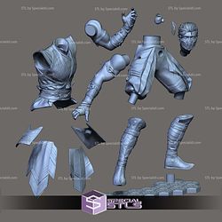 Sub Zero Mortal Kombat 12 Sculptures 3D Printing