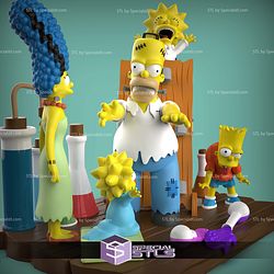 The Simpsons Horror Diorama Sculptures 3D Printing