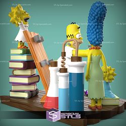 The Simpsons Horror Diorama Sculptures 3D Printing