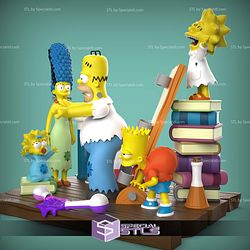 The Simpsons Horror Diorama Sculptures 3D Printing