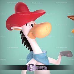 Tiro Loco McGraw and Pepe Trueno Sculptures 3D Printing