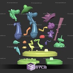 Tiro Loco McGraw and Pepe Trueno Sculptures 3D Printing