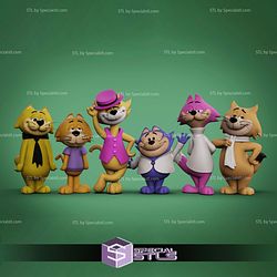 Top Cat Character Sculptures 3D Printing