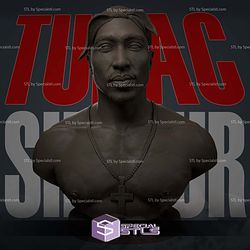 Tupac Shakur Bust V2 Sculptures 3D Printing