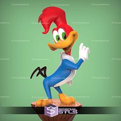 Woody Woodpecker Standalone Sculptures 3D Printing