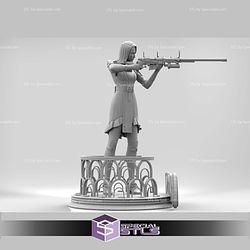 Caitlyn Arcane Pointing Gun Sculptures 3D Printing