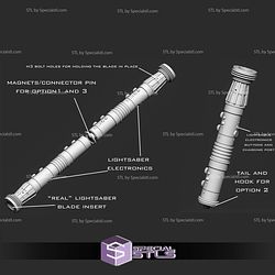 Cosplay STL Files Darth Maul Saberstaff Functional