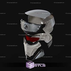 Cosplay STL Files Helldivers 2 UF 16 Inspector Helmet