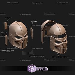 Cosplay STL Files Mandalorian Punisher Helmet