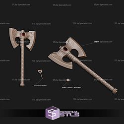 Cosplay STL Files Power Axe WH40K