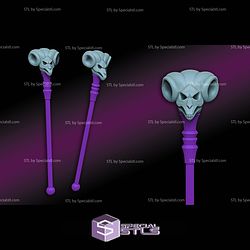 Cosplay STL Files Skeletor Havoc Staff