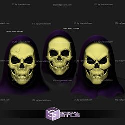 Cosplay STL Files Skeletor Mask with moveable Jaw