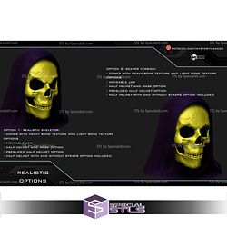 Cosplay STL Files Skeletor Mask with moveable Jaw