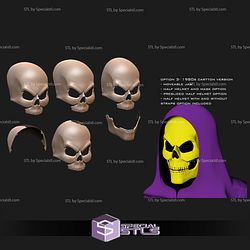 Cosplay STL Files Skeletor Mask with moveable Jaw