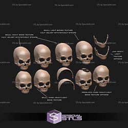 Cosplay STL Files Skeletor Mask with moveable Jaw