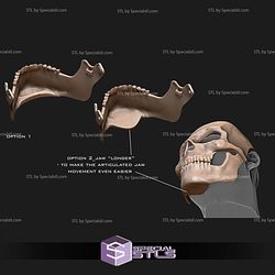 Cosplay STL Files Skeletor Mask with moveable Jaw