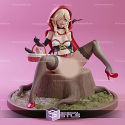 Elf Red Riding Hood NSFW Sculptures 3D Printing