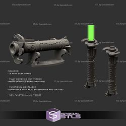 Family Heirloom Lightsaber Sculptures 3D Printing