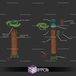 Family Heirloom Lightsaber Sculptures 3D Printing