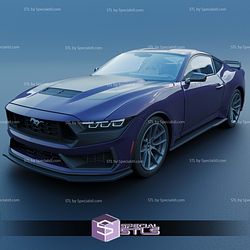 Ford Mustang 2024 Dark Horse Sculptures 3D Printing